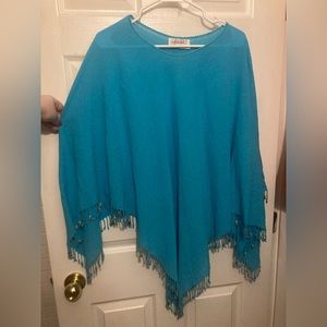 Blue seashell cover up